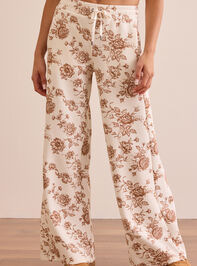 Twirl Toile Supersoft Wide Leg Sweatpants Detail 3 - TULLABEE