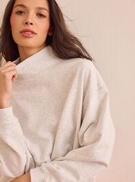 Precision Mock Neck Sweatshirt Detail 4 - TULLABEE
