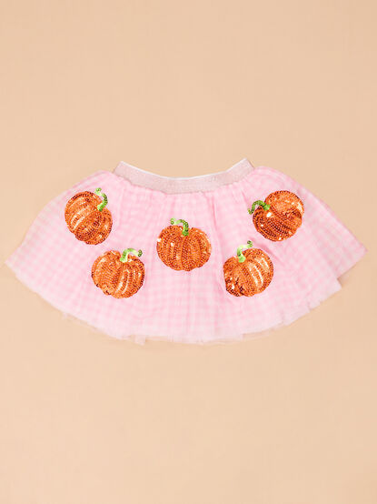 Pumpkin Sparkle Tutu Skirt by Mud Pie - TULLABEE