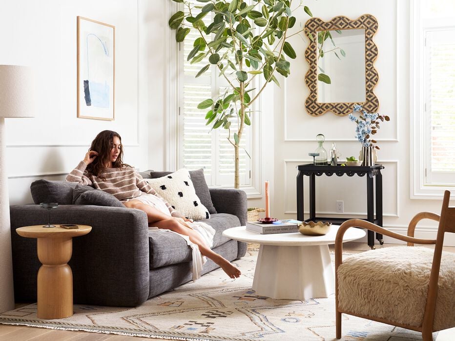 Hayden Lounge Oak Chair - TULLABEE - 