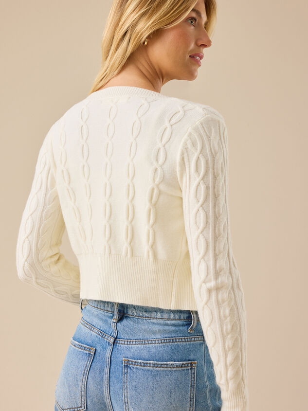 Marilyn Button Up Cardigan Detail 5 - TULLABEE