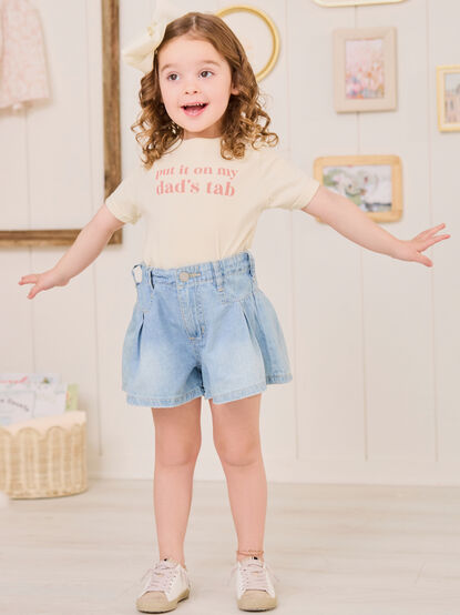 Put it on Dads Tab Tee Shirt - TULLABEE