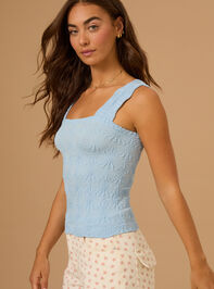 Blaire Seamless Floral Cami Detail 4 - TULLABEE