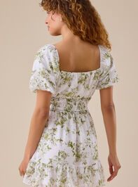 Dena Floral Mini Dress Detail 4 - TULLABEE