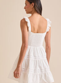 Andi Clip Dot Mini Dress Detail 5 - TULLABEE