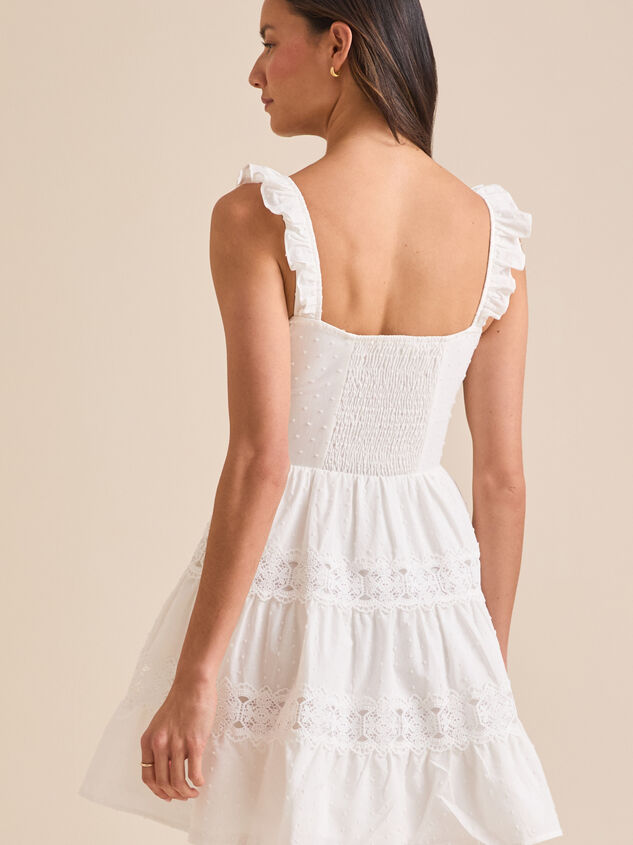 Andi Clip Dot Mini Dress Detail 5 - TULLABEE