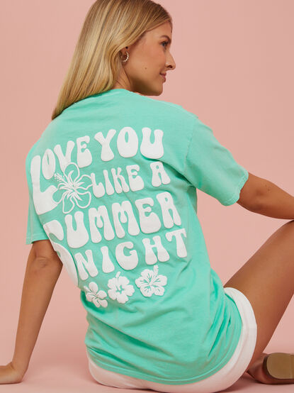 Love You Like A Summer Night Graphic Tee - TULLABEE