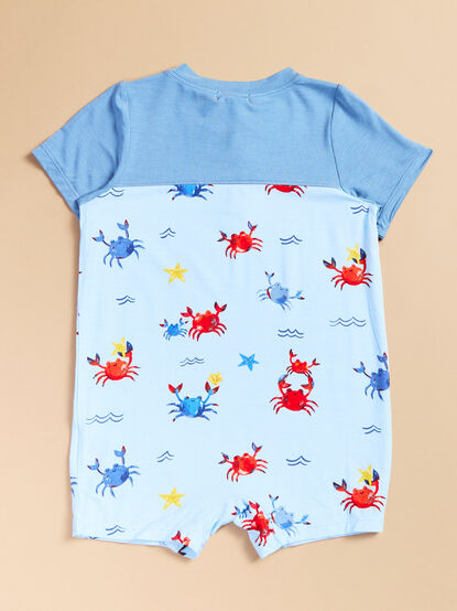 Crazy Crabs Henley Romper - TULLABEE