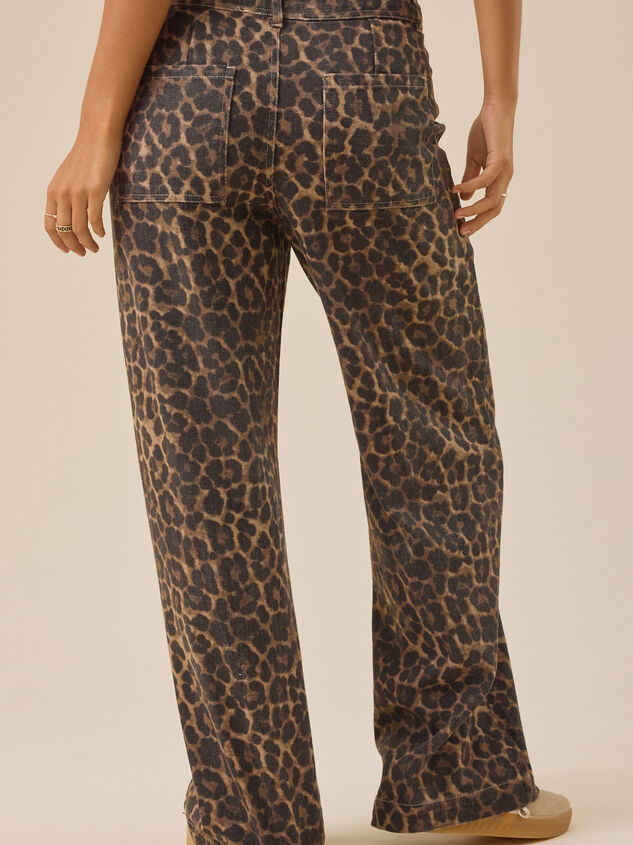 Fawn Cheetah Baggy Pants Detail 5 - TULLABEE