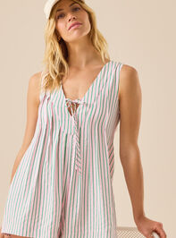Evie Striped Romper Detail 2 - TULLABEE
