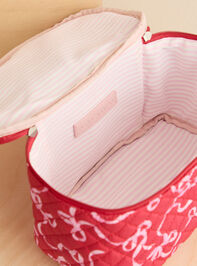 Cecile Quilted Makeup Bag Detail 4 - TULLABEE