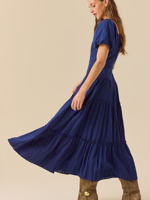 Talla Drop Waist Maxi Dress Detail 3 - TULLABEE