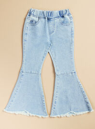 Mallie Toddler Denim Flares Detail 2 - TULLABEE