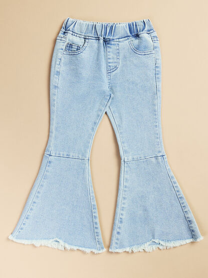 Mallie Toddler Denim Flares - TULLABEE