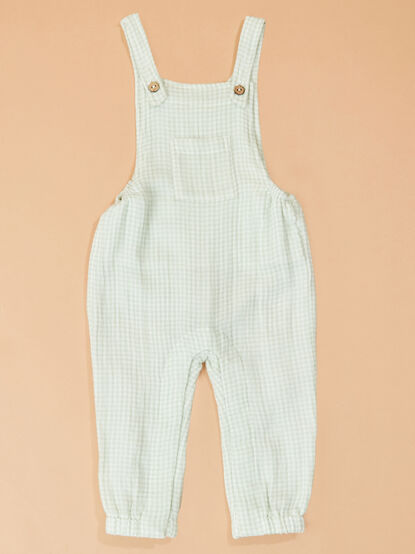Kyle Gingham Overalls - TULLABEE