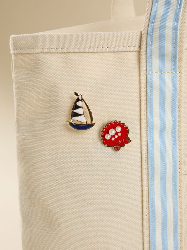 Lobster Canvas Tote Bag Detail 4 - TULLABEE