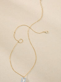 Blue Grace Charm Necklace Detail 2 - TULLABEE