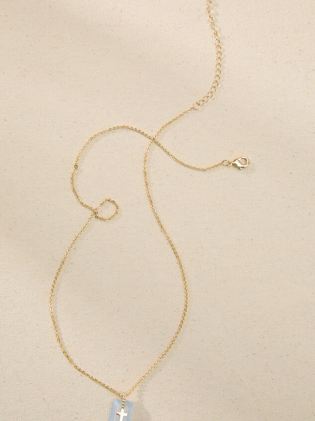 Blue Grace Charm Necklace Detail 2 - TULLABEE