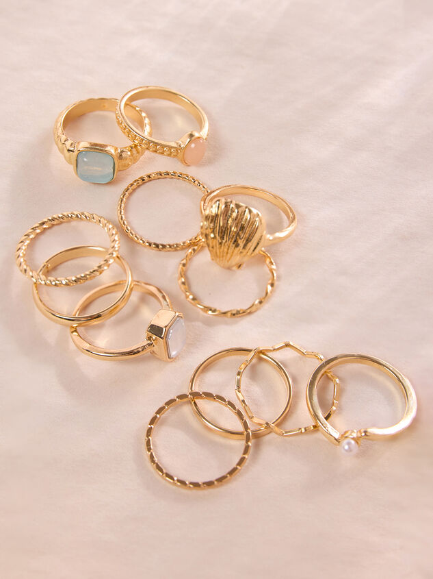 Shell Stacking Ring Set Detail 2 - TULLABEE