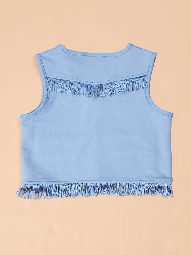 Dolly Fringe Vest Detail 3 - TULLABEE