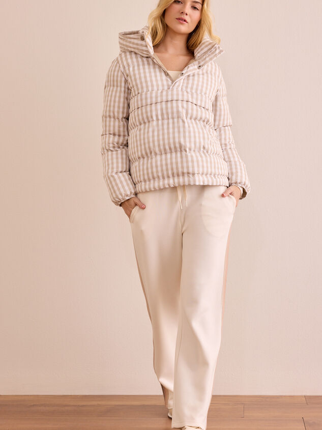 Active Puff Gingham Pullover Detail 3 - TULLABEE