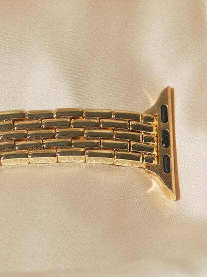 Gold Stretch Link Watchband - TULLABEE