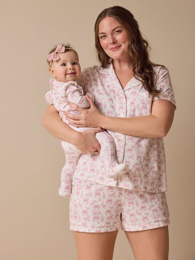 Bonnie Bows Toile PJ Set - TULLABEE