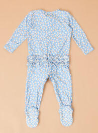Beth Country Calico Floral Footie Detail 2 - TULLABEE