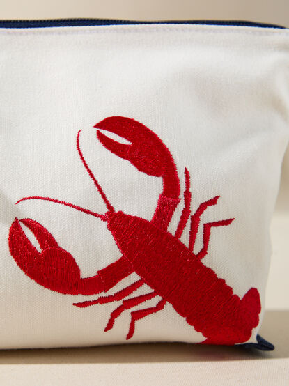 Embroidered Lobster Pouch - TULLABEE