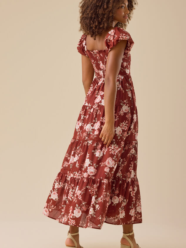 Solanda Floral Maxi Dress Detail 4 - TULLABEE