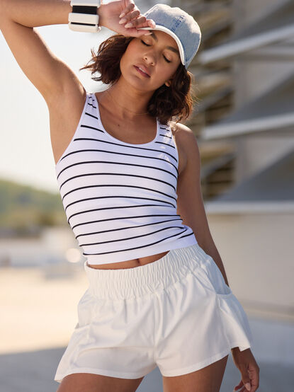 Undefeated Striped Athletic Tank - TULLABEE