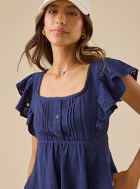 Bellamy Gauze Babydoll Top - TULLABEE