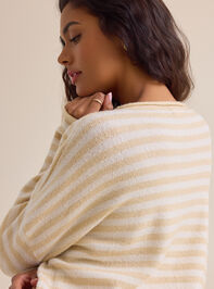 Sophia Stripe Cardigan Detail 4 - TULLABEE