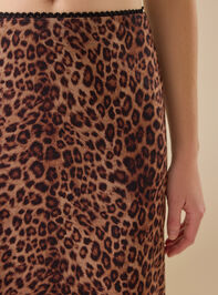 Francie Cheetah Maxi Skirt Detail 3 - TULLABEE