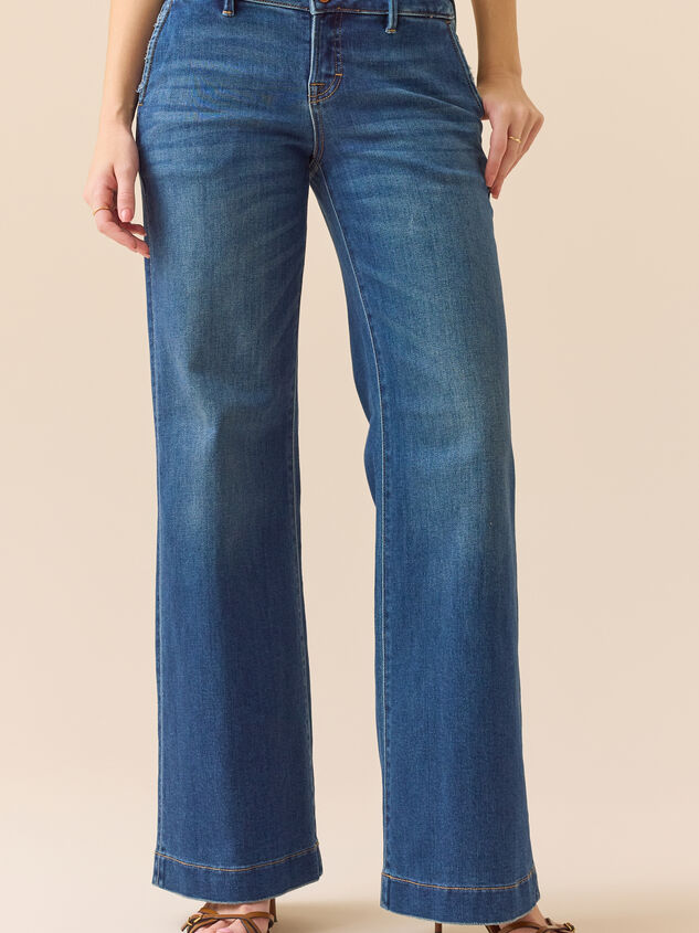 Sasha Low Rise Trouser Jean Detail 2 - TULLABEE