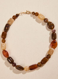Saman Brown Multi Statement Necklace - TULLABEE