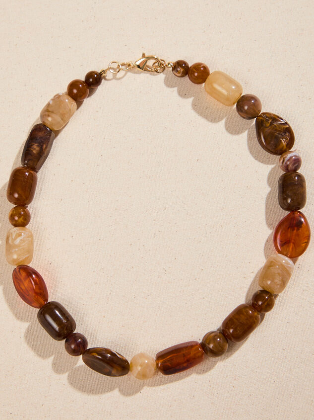 Saman Brown Multi Statement Necklace - TULLABEE