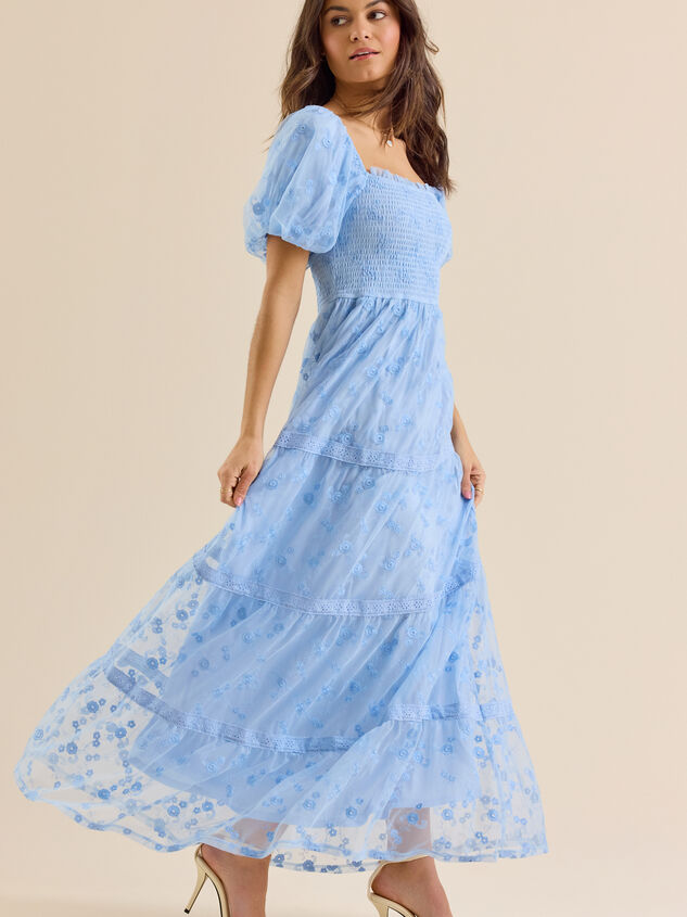 Enoa Floral Maxi Dress Detail 3 - TULLABEE