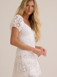 Jordyn Eyelet Mini Dress Detail 3 - TULLABEE