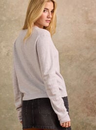 Marigold Cashmere Crew Neck Sweater Detail 5 - TULLABEE