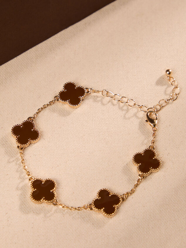 Clover Double Sided Brown Bracelet - TULLABEE