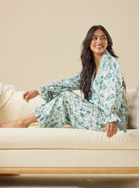 Kamila Satin Toile Sleep Top Detail 5 - TULLABEE