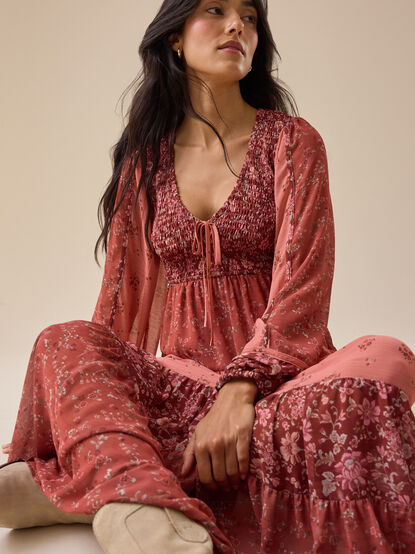 Jolie Floral Maxi Dress - TULLABEE