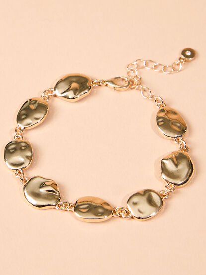 Hammered Coin Bracelet - TULLABEE