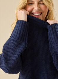 Josie Mock Neck Sweater Detail 4 - TULLABEE
