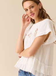 Ava Crochet Boho Top Detail 3 - TULLABEE