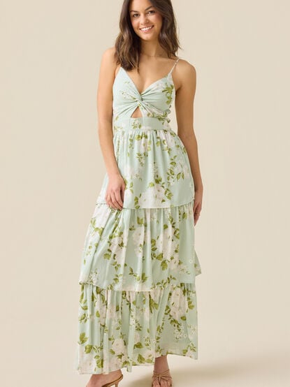 Kellsini Floral Maxi Dress - TULLABEE
