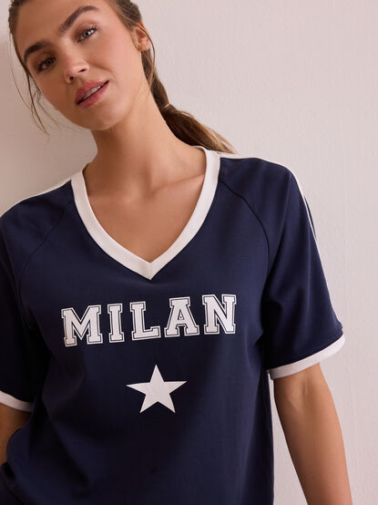 Milan Oversized Jersey Tee - TULLABEE