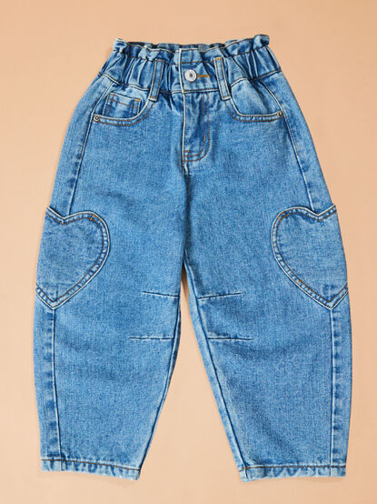 Holly Heart Barrel Jean - TULLABEE