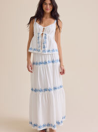 Addy Embroidered Maxi Skirt - TULLABEE